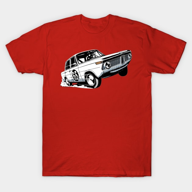 Vintage Pop Art the Racing Car1965 T-Shirt by puriargek